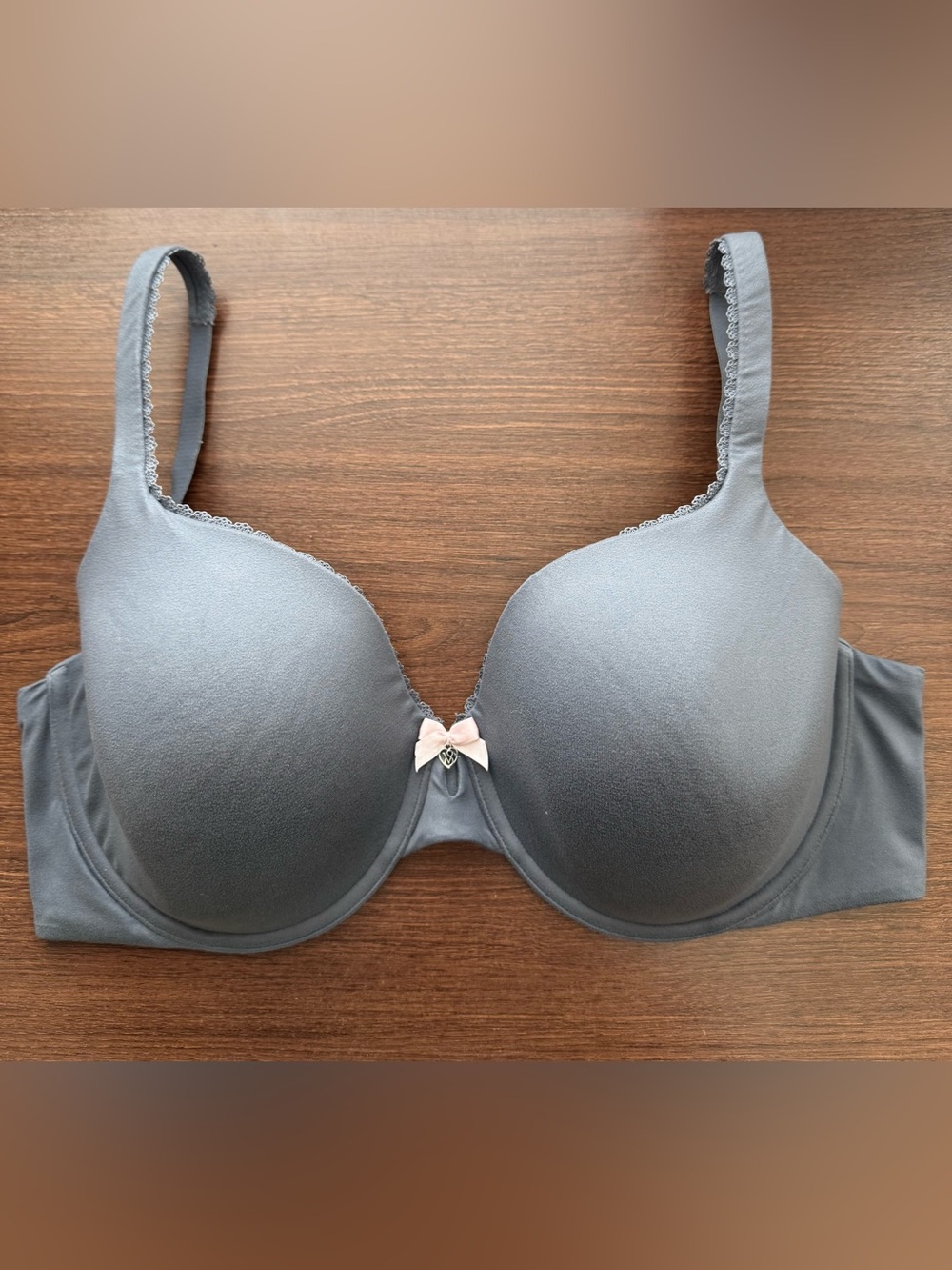 Victoria's Secret Body by Victoria Grey Perfect Coverage Bra with Pink Bow
